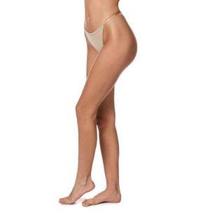 OW Intimates Clara Satiny Nude Thong Underwear ( S )